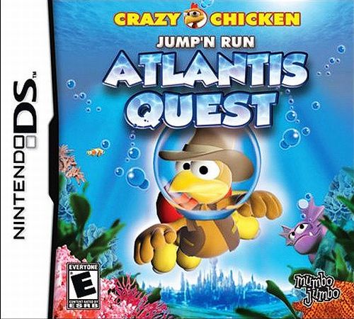 Crazy Chicken: Atlantis Quest box art for Nintendo DS